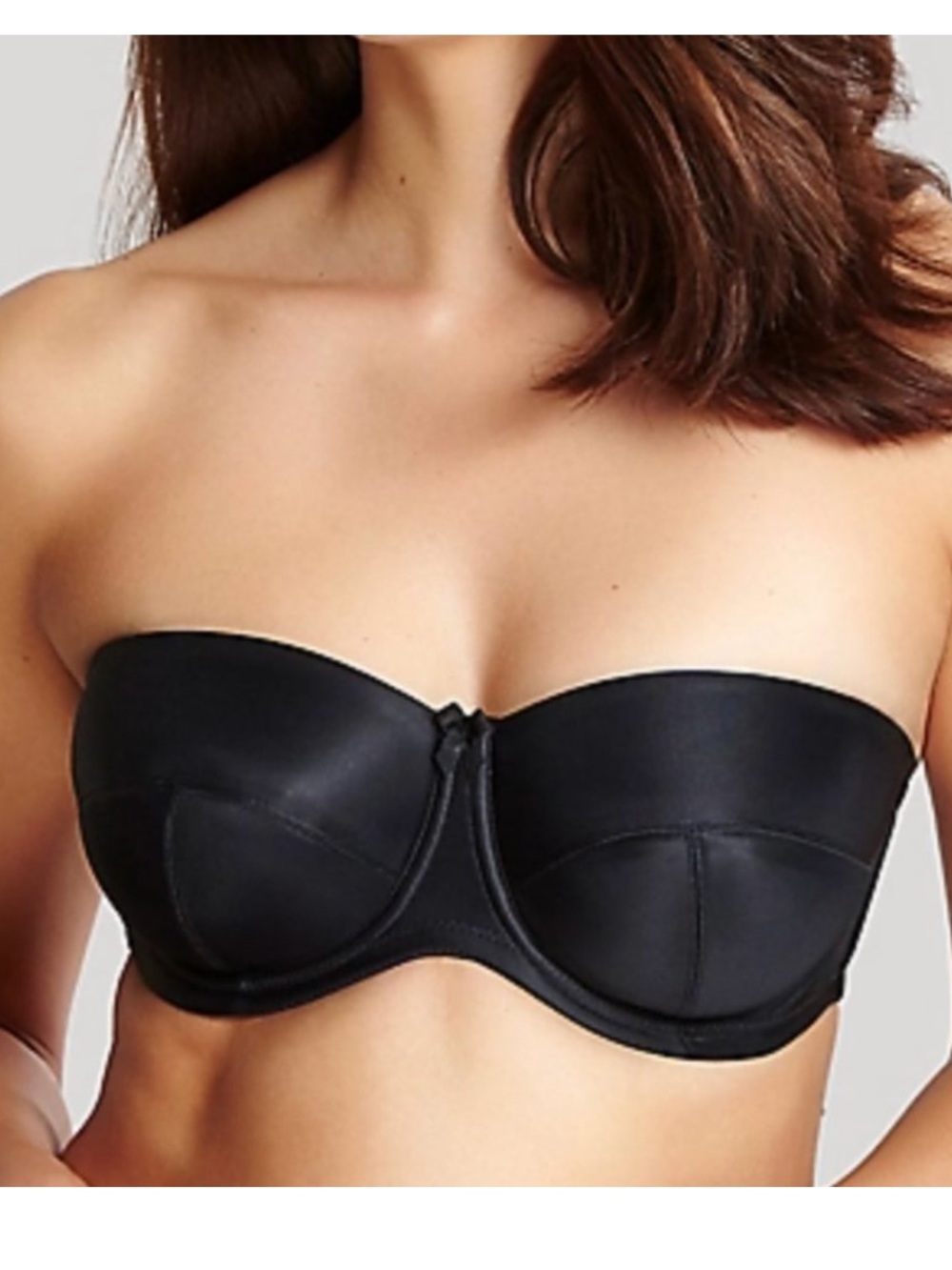Panache Multi Way Strapless Black Convertible Super Bra Evie 34GG / 34i US EUC
